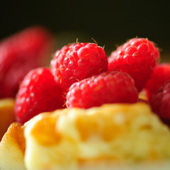 Raspberry closeup