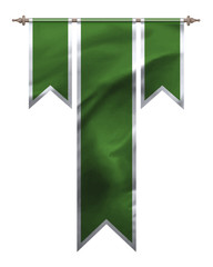Green triple flag