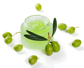 natural facial cream with olives