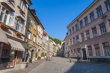 Fototapeta na wymiar Capital of Slovenia, Ljubljana. Central Europe.