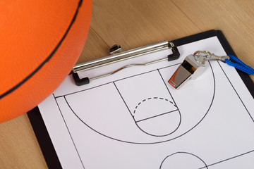 Whistle And Basketball Tactics On Paper