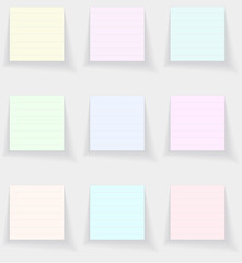 Leaflets paper for writing. Vector.