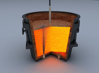 metallurgical ladle furnace