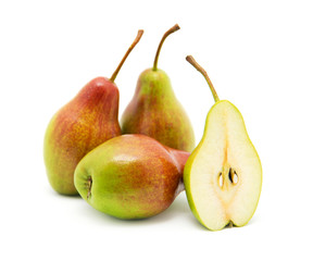 Pears isolated on white