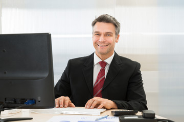 Fototapeta premium Happy Mature Businessman