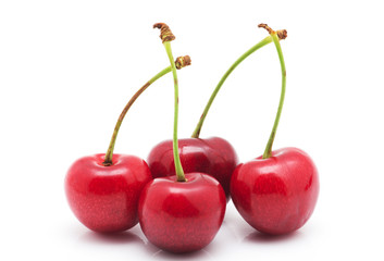 Cherry isolated on white background