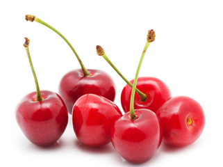 Cherry isolated on white background