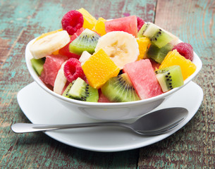 fresh healthy fruit salad