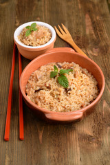 RISOTTO WITH MUSHROOMS AND WALNUTS