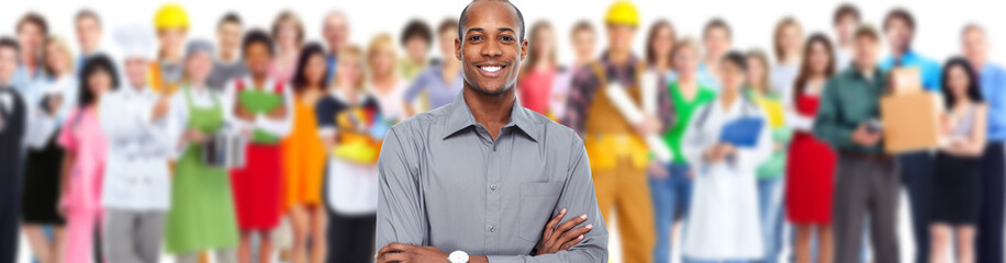 African american businessman.