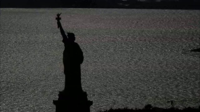 Statue of Liberty Silhouette Liberty Island