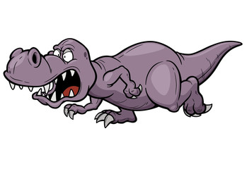 Vector illustration of Cartoon dinosaur