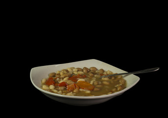 bean dry soup, mediteranean