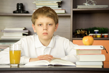 Child and book