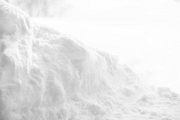Fototapeta premium Snowdrift with blurred background