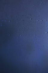 Glass with natural water drops