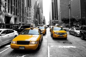 Stickers pour porte TAXI de new york Taxi new-yorkais