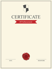 Vector certificate template.