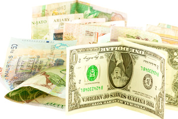 dollar, rupee, ariary, devises étrangères