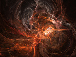 Fantasy orange white chaos abstract effect light background