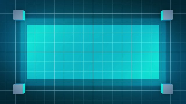 moving 3D cubes, loop BG, blue