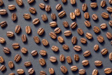 top view of coffee beans