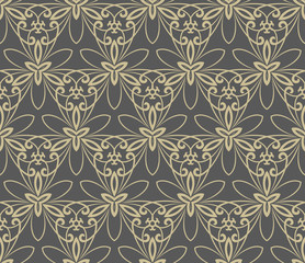 Damask Seamless Vector Pattern. Orient Background