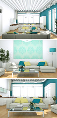 modernes Loft Interieur Design