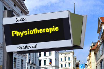 Fototapeta premium Strassenschild 27 - Physiotherapie