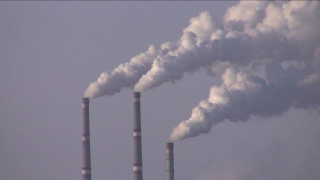 The smoking pipes of termal power station