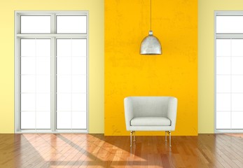 moderner Sessel Interieur Design