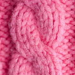 Knitted clothes closeup