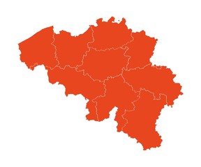 Obraz premium Map of Belgia