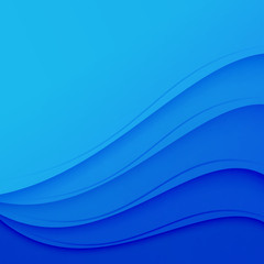 abstract blue background with crystal swoosh waves and lines
