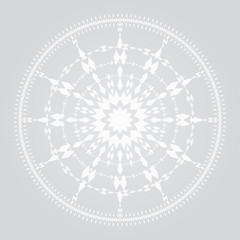 soft light white sharp rhombus geometrical ornament