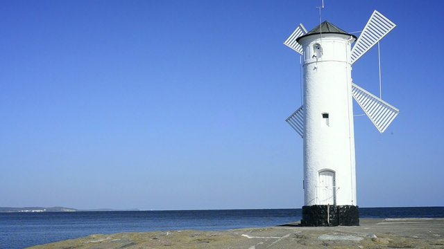 Stawa Mlyny, M&uuml;hlenbake, Wahrzeichen von Swinem&uuml;nde, Polen 
