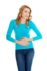 Fototapeta premium Woman with stomach issues