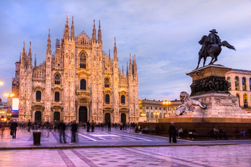 Fototapeta premium Duomo w Mediolanie, Włochy.