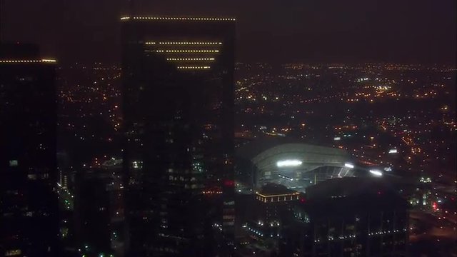 Houston Stadium Aerial Nighttime