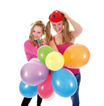 Fasching &ndash; zwei Teenager