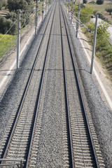 Fototapeta na wymiar close up railway