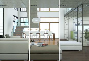 modernes Loft Interieur Design