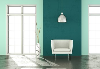 moderner Sessel Interieur Design