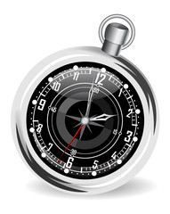 Vector illustration of the clock
