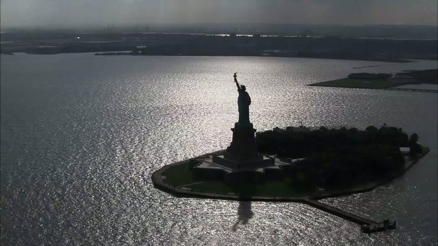 Statue of Liberty Silhouette Liberty Island