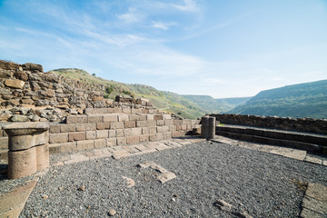 Ancient synagogue in Gamla