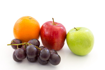 Healthy fruit isolated on white background