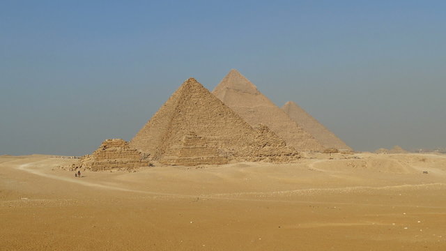 Great pyramids at Giza Cairo in Egypt 