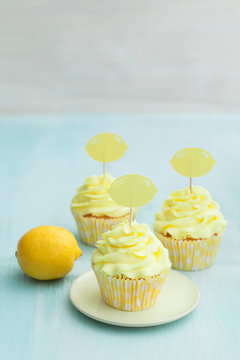 Three Lemon Cupcakes