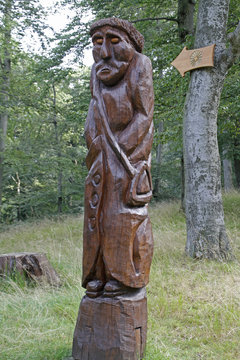 Skulptur von St. Antonius am Antoniusplatz, Bad Harzburg